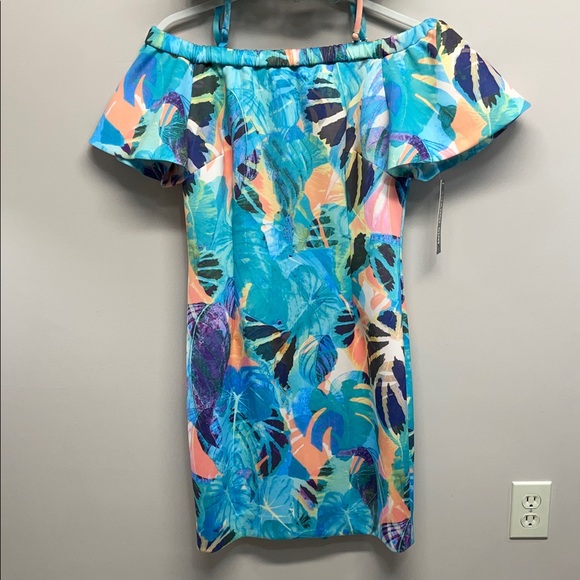 Gianni Bini Dresses & Skirts - NWT Gianni Bini Addison Strapless Tropical Floral Dress Mint Seafoam / Peach S